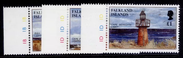 FALKLAND ISLANDS QEII SG792-794, 1997 Lighthouse set, NH MINT. Cat £13.