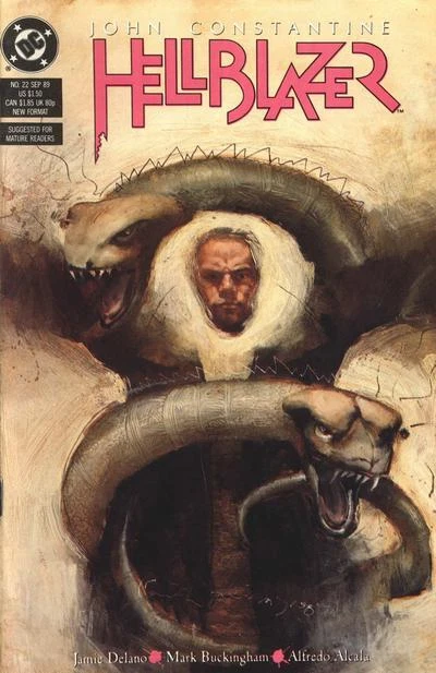 HELLBLAZER #22 F/VF, John Constantine, DC Comics 1989 Stock Image