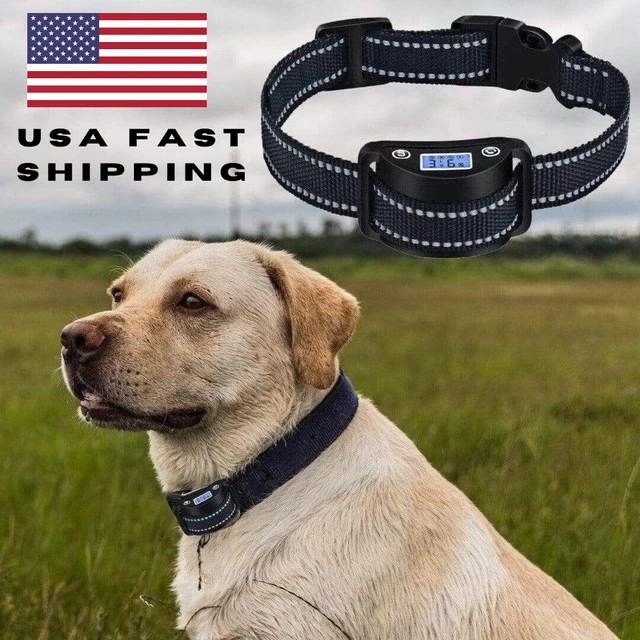 Dog Training Barking Collar LCD Screen Rechargeable Automatic Vibration