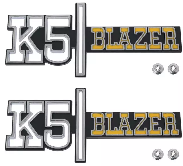 OER Front Fender "K5 Blazer" Emblem Set 1973-1974 Chevy K5 Blazer