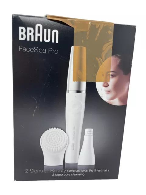 (B) Braun FaceSpa Pro Beauty Set mit Gesichtsepilierer Gesichtsreinigungsbürste