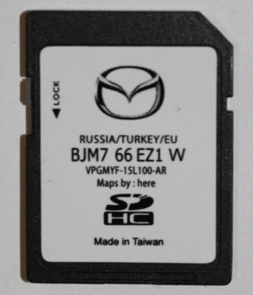 Carte SD Mazda BJM7 66 EZ1 U Pour Navigation – Russie, Turquie, Europe