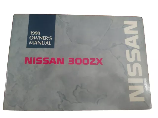 1990 Nissan 300ZX Owners Manual Original OEM 300 ZX Owner Instruction Guide Book
