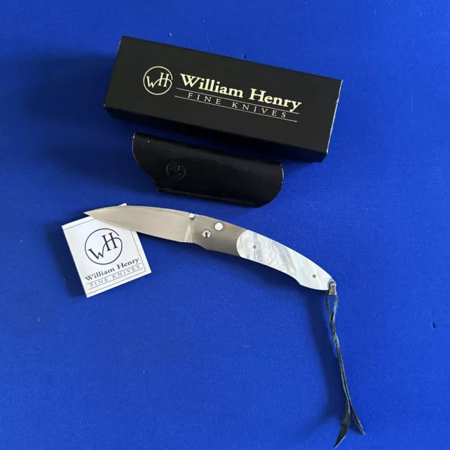 William Henry Fine Knives~ Westcliff Folder~ Mother Of Pearl