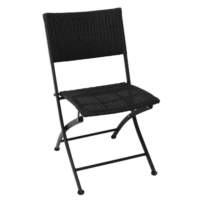 Bolero PE Wicker Folding Chair Set (Pack of 2) - GL303