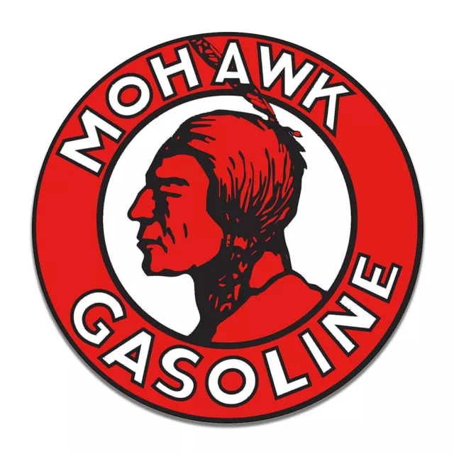 Mohawk Gasoline Motor Oil Gas Synthetic Motor Oil Round MDF Wood Sign