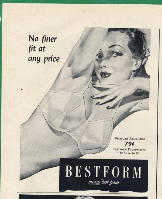 Magazine Ad - 1943 - Bestform Bra's - World War 2 - (#2)