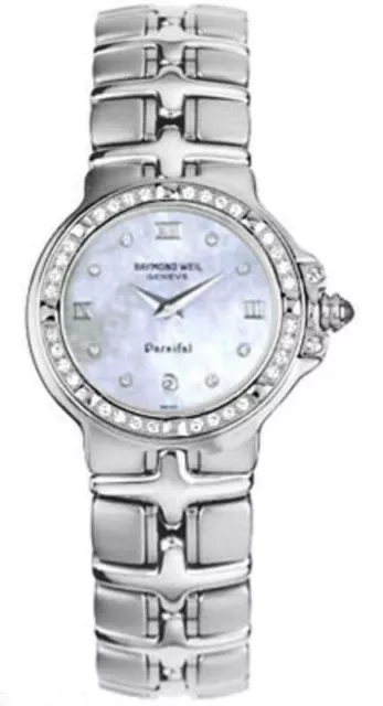 Raymond Weil Mother of Pearl Diamond Bezel Parsifal Ladies Watch Model 9995 Raymond Weil Mother of Pearl Diamond Bezel Parsifal Ladies Watch Model 9995
