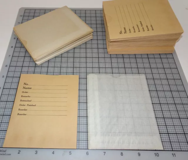 Nos Archived 4X5 Negative Film Paper Envelope/Storage *