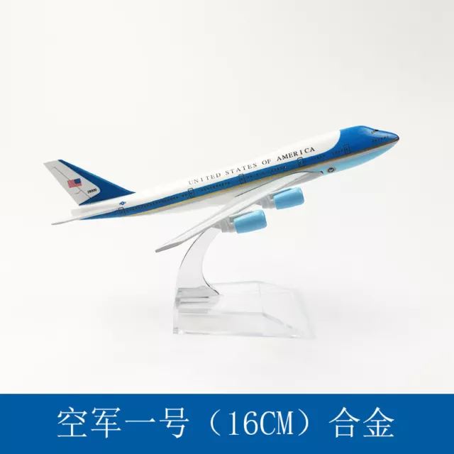 Diecast Model Air Force One 747 Solid Passenger Airplane Plane Aircraft Metal