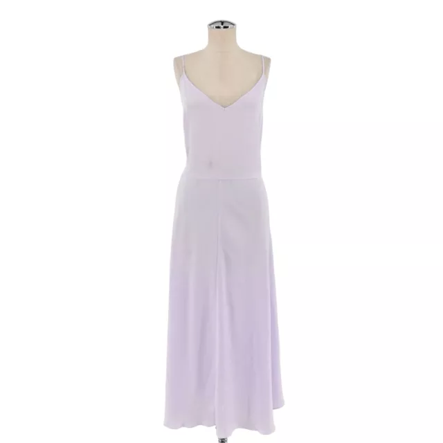 VINCE Womens Size Large Slip Dress Midi Length Lavender Sleeveless Sundress 90s