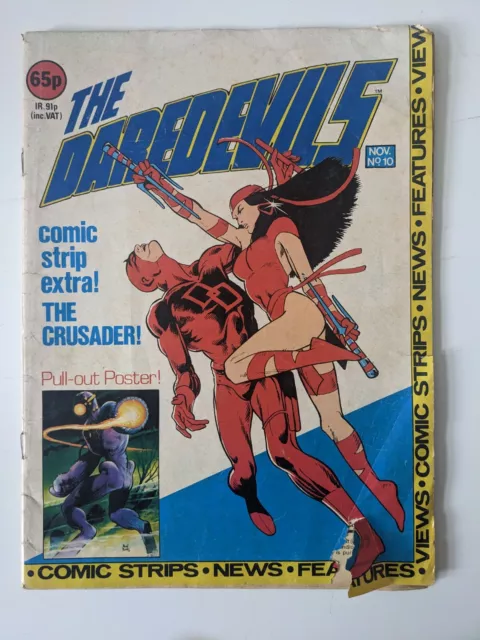 The Daredevils #10 UK Marvel 1983 Alan Moore Captain Britain