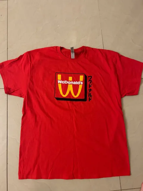 Rare McDonald’s WcDonald's Anime Authentic Crew Member T-Shirt Size Small