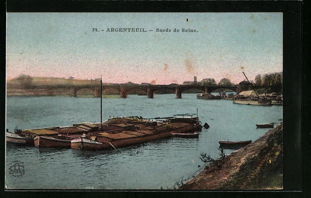 CPA Argenteuil, Bords de Seine