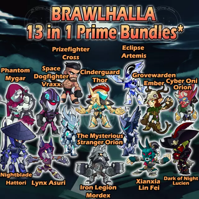 Prime Gaming on Instagram: The @Brawlhalla 🔷Fangwild Bundle🔷is now  available for Prime members! 🔹 Kor Legend Unlock 🔹 Fangwild Kor Legend  Skin 🔹 Next Level Emote 🔹 Two Weapon skins 🔹 Giant's