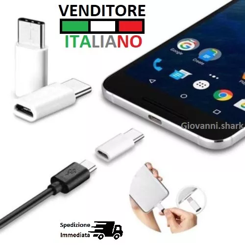 Adattatore da MICRO Usb a TYPE-C HUAWEI/p10/plus/p20/p30/p40/lite/pro/new OTG