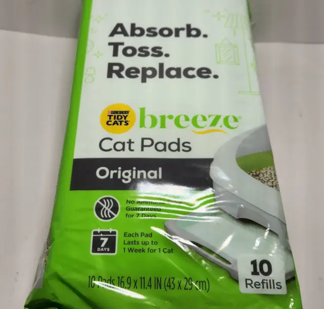 Purina Tidy Cats Original Breeze Litter System Cat Pads Refills 10 Refill Pack
