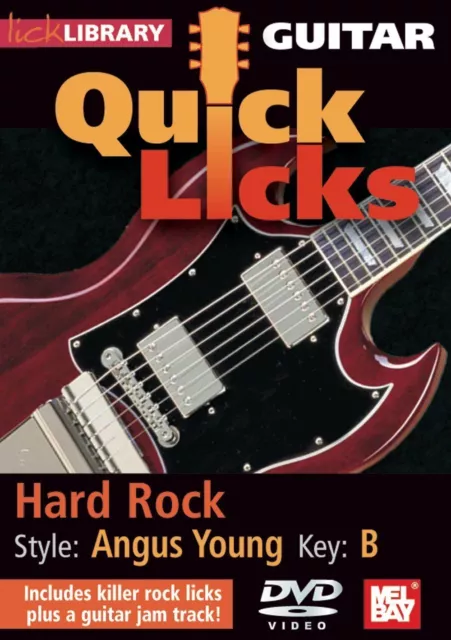 Guitar Quick Licks: Hard Rock, Style, Angus Young, DVD, Lick Library,  (Music-A)