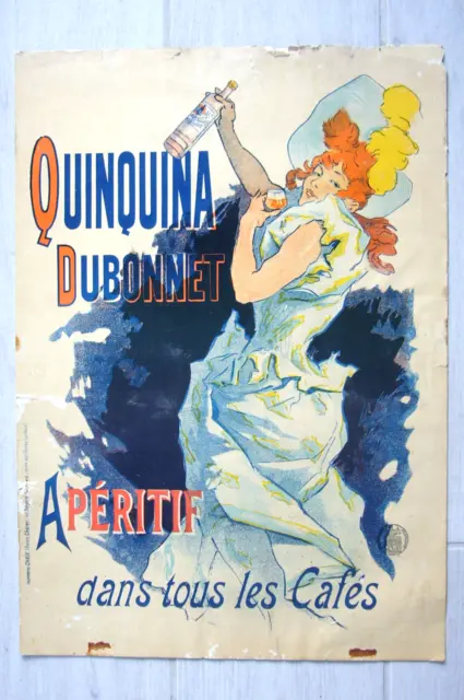 Jules Chéret affiche publicitaire Quinquina Dubonnet Art Nouveau Imp Chaix 1896