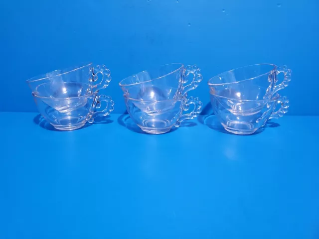 6 Imperial Candlewick Tea Cups 400/35