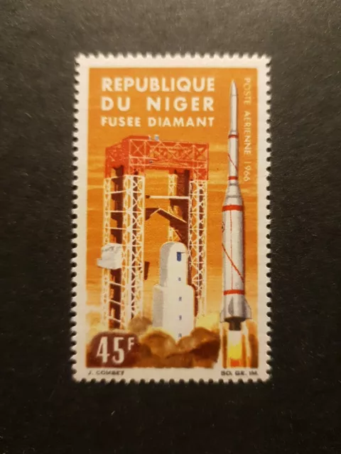 Stamp Niger Satellites French Post Aerial Pa N° 58 New Luxury MNH 1955