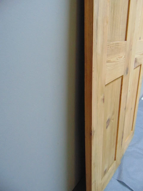 Pair Pine Victorian Alcove Cupboard Doors ref 107D 3