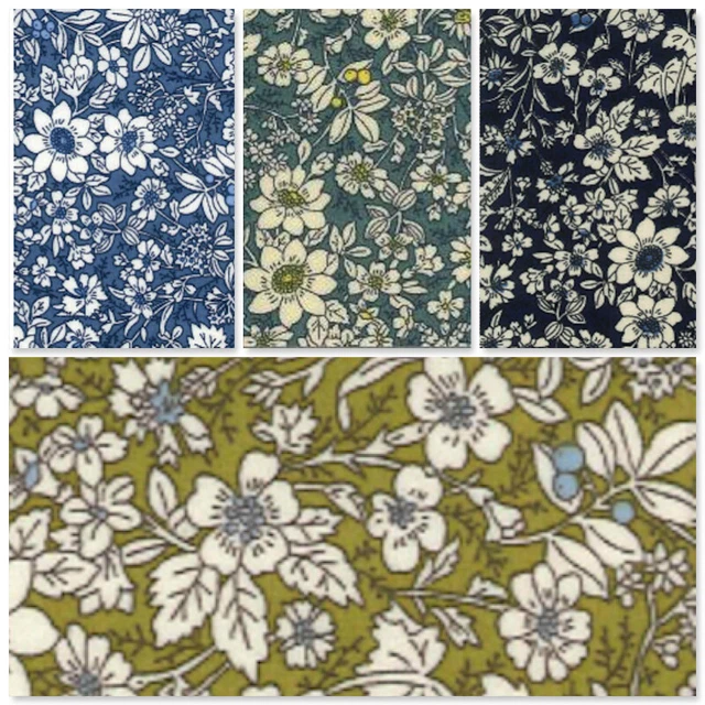 Rose & Hubble 100% Cotton Poplin Fabric Soft Vintage Floral Material Dressmaking