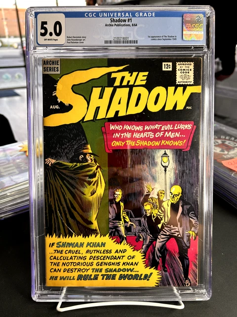 Archie Publications Shadow #1 CGC 5.0 1st app. of The Shadow since Sept. 1949