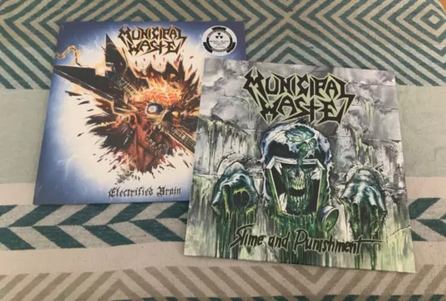 Municipal Waste New Electrified Brain used Slime and Punishment Vinyl Record LP