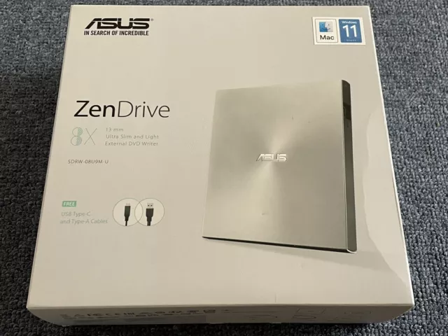 Asus ZenDrive USB-C & A External Optical Drive