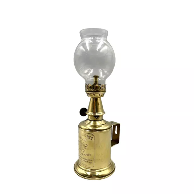 French Pigeon Lamp, Brass Vintners Lamp, Brass Oil Lamp (B6)