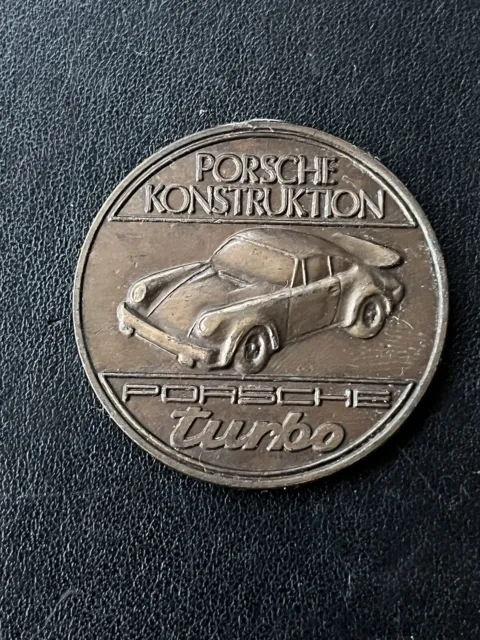Porsche Christophorus Kalender 1976 Medaille Münze Porsche Turbo TOP Rarität