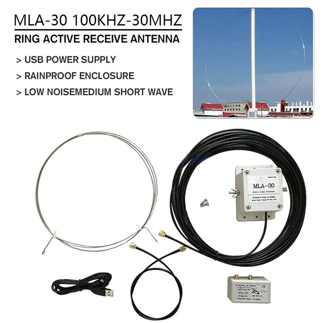 Antennenverstärker Loop Antenne 500 kHz bis 30 MHz MLA-30+ (Plus) 0,5-30 MHz