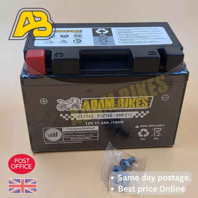 YTZ14S High Power AB AGM Motorbike Motorcycle Battery YTZ14-BS