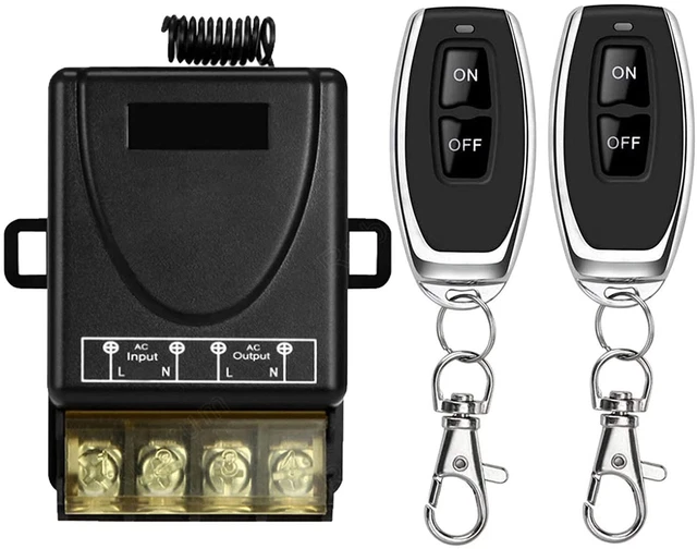 Interruttore Luce Senza Fili Vegena - Kit 2 Trasmettitori E 1 Ricevitore 433Mhz