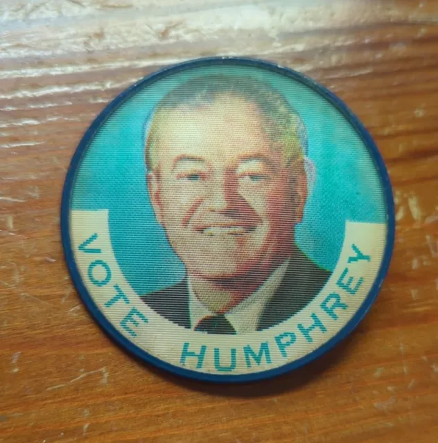 1964 Johnson & Humphrey 2.5" / "Pictorial - Flasher" Campaign Button/Pin