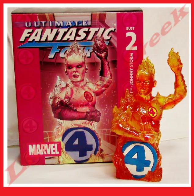 Buste HUMAN TORCH 4 Ultimate Fantastiques fantastic bust Diamond Select # NEUF #