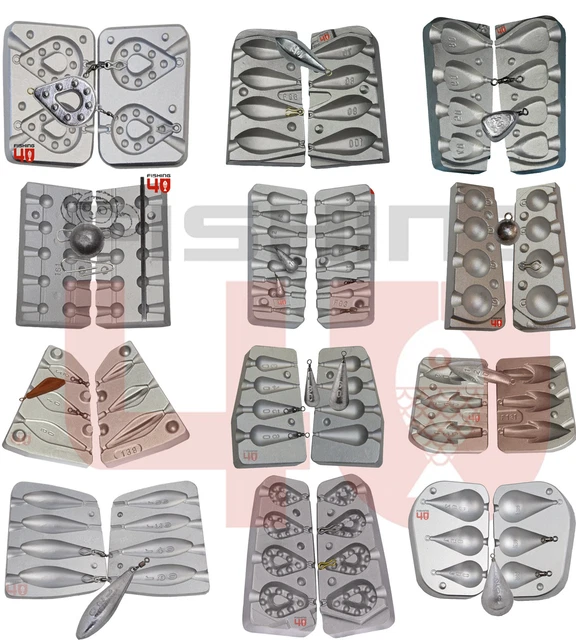 15 Plombs Carpe Branche 200g - Revêtement Effet Bois - Neuf