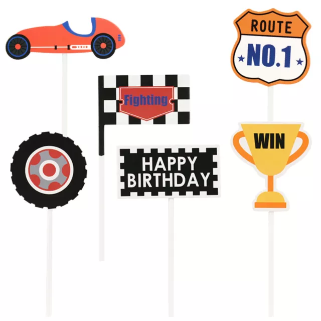 18 Pcs Cake Toppers Decoration Cartoon Cupcake Picks Flag Party Toothpick
