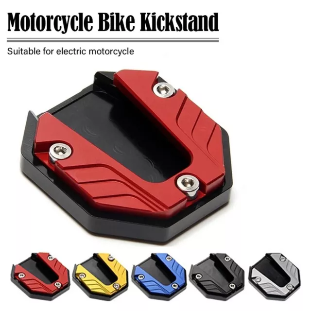 Scooter Motorcycle Bike Extender Foot Side Stand Extension Pad Support Plate GB