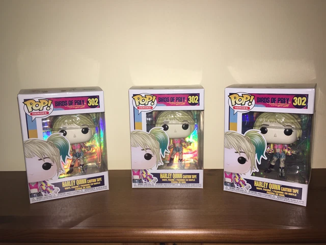 LOT de 3 FIGURINES Funko Pop Heroes HARLEY QUINN Birds of Prey 302 NEUVE NEUF