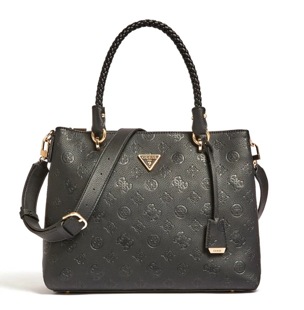 GUESS HELAINA Society Carryall Negro, Bolso Mujer Bolso de Mano con Asas