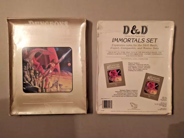 Immortals Set BECMI Dungeons & Dragons Frank Mentzer Set of 5