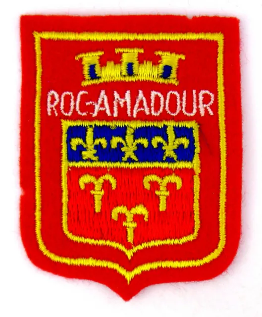 Ecusson brodé ♦ (patch/crest embroidered) ♦ Rocamadour