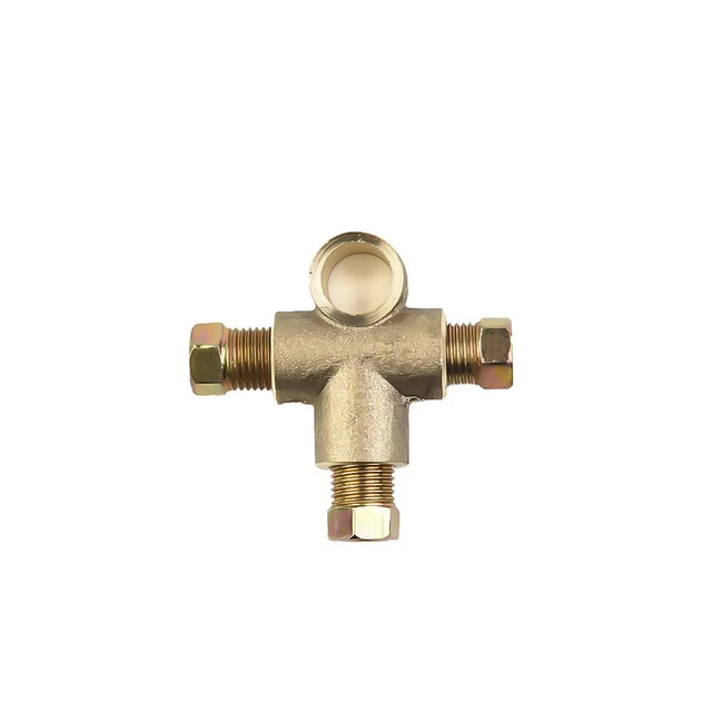 10 mm 3Way Type pezzo a T 3 dadi corti Union Metric M10 3/16 freno tubo O/D