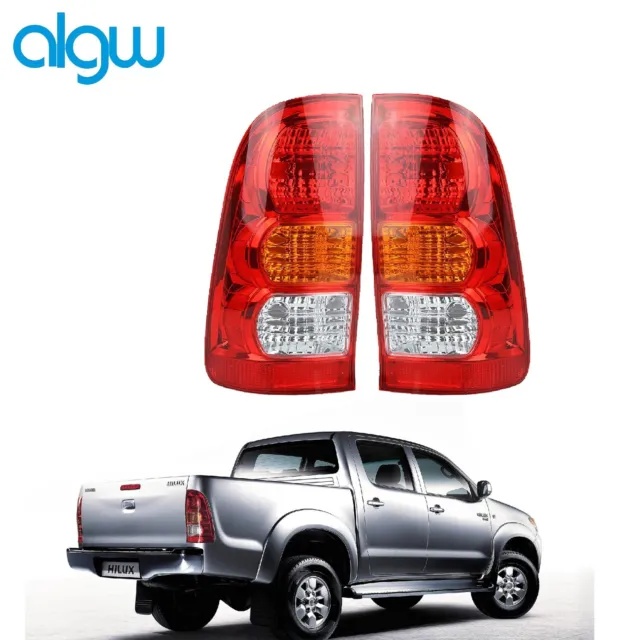 Pair Of Rear Tail Light Lamp Left & Right Side For Toyota Hilux Pickup 2005-2010