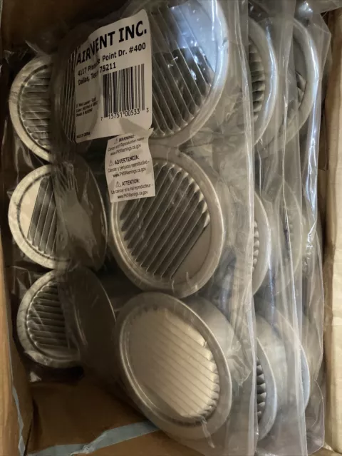 24 Count -Air Vent Inc. 3 In. Aluminum Mini Louver Soffit Vent 50002 Air Vent 3"