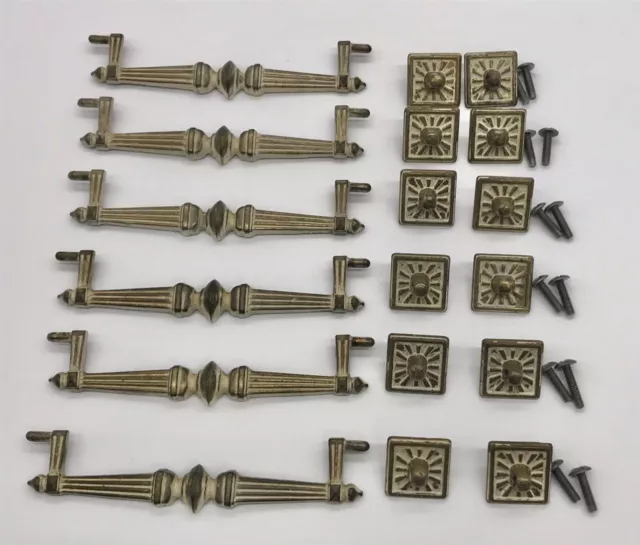 6 Drawer Pulls Henry Link Faux Bamboo Dresser Handles Regency Bali Hai Hardware