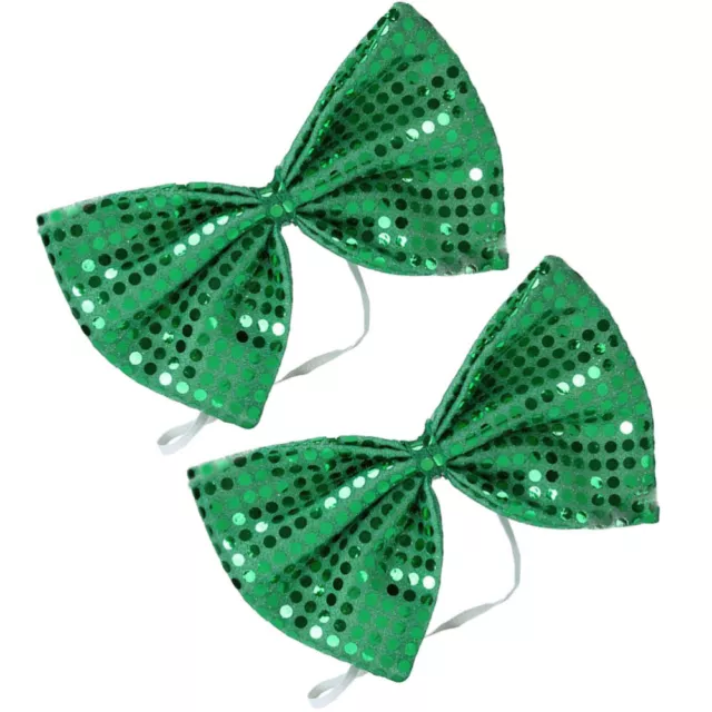 2 Pcs Bridegroom Holiday Bowtie St. Patricks Adjustable Bows
