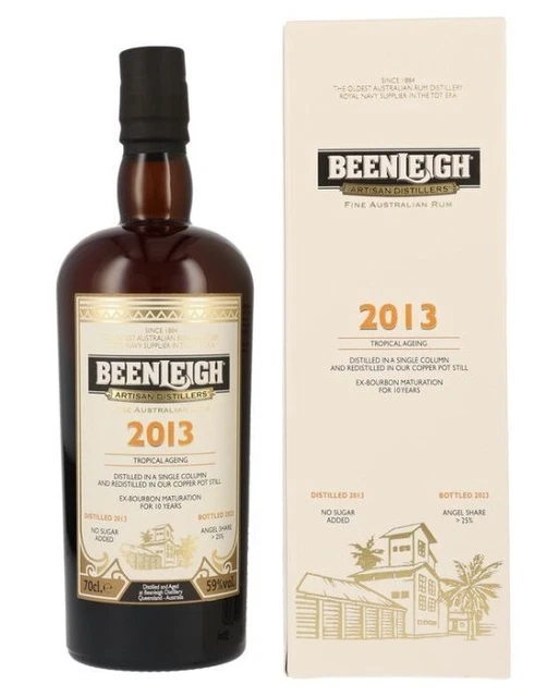 Beenleigh - Fine Australian Rum ex-bourbon maturation 10 y 2013 0,70 lt. + Box